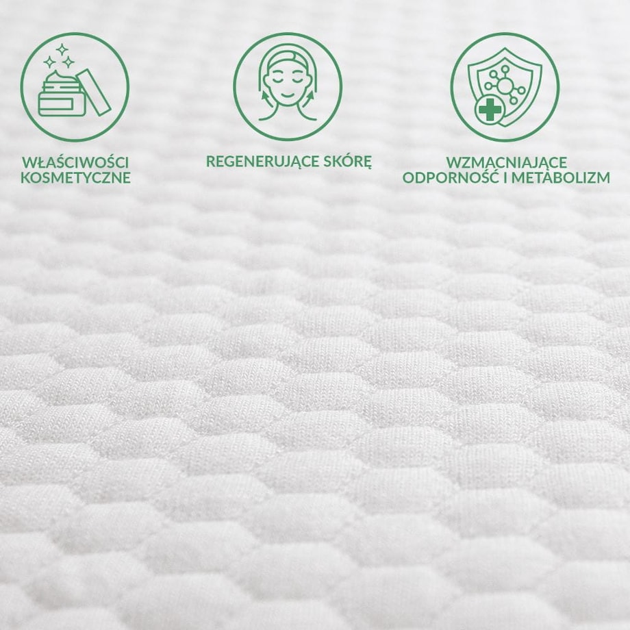 Ochraniacz na materac wodoodporny, rozmiar 70x140 pikowany SOFT-TOUCH kolor biały