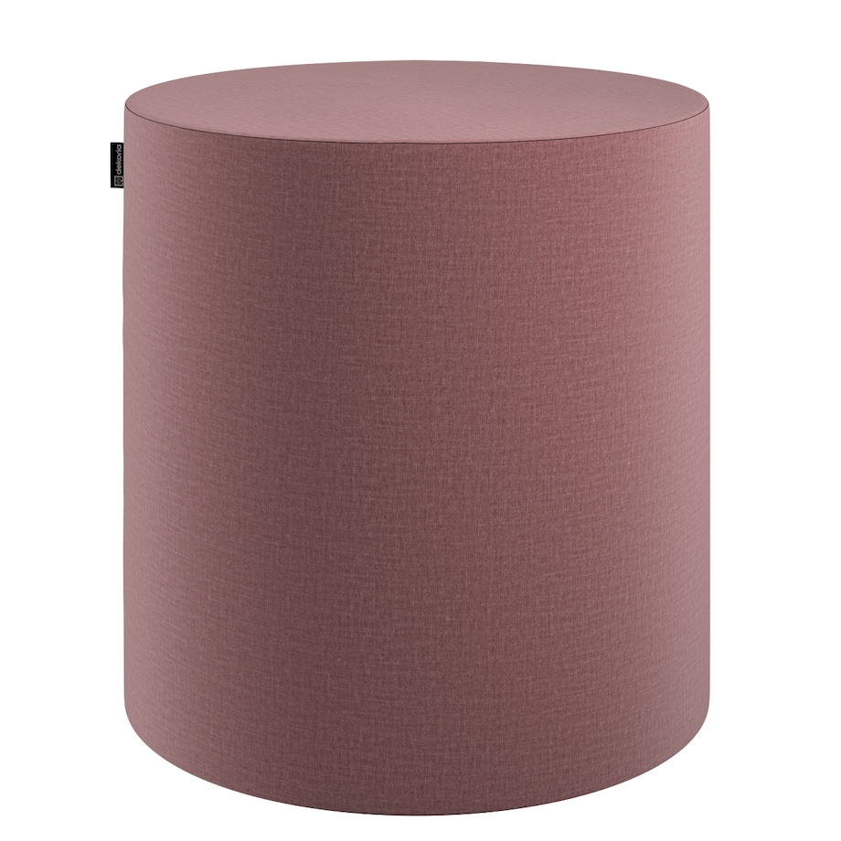 Puf Barrel, jasna śliwka - welwet, ø40, wys. 40 cm, Ingrid