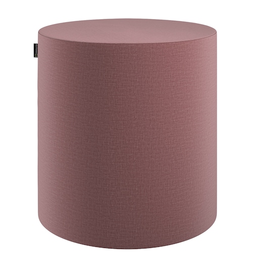 Puf Barrel, jasna śliwka - welwet, ø40, wys. 40 cm, Ingrid