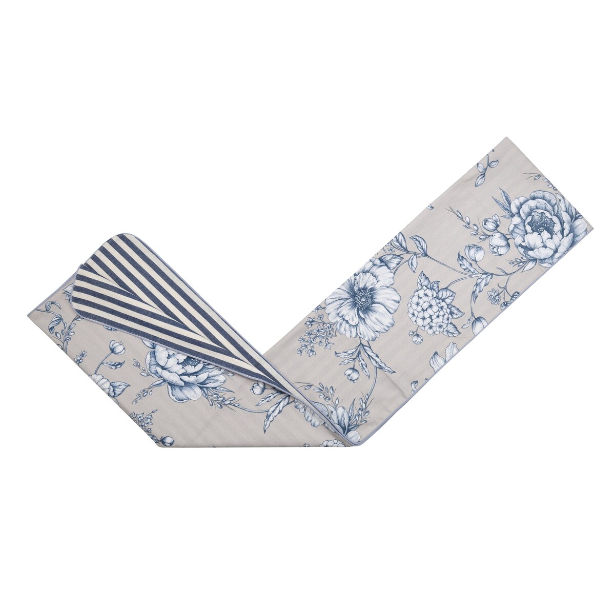 Bieżnik dwustronny Blossom Blue & Stripes