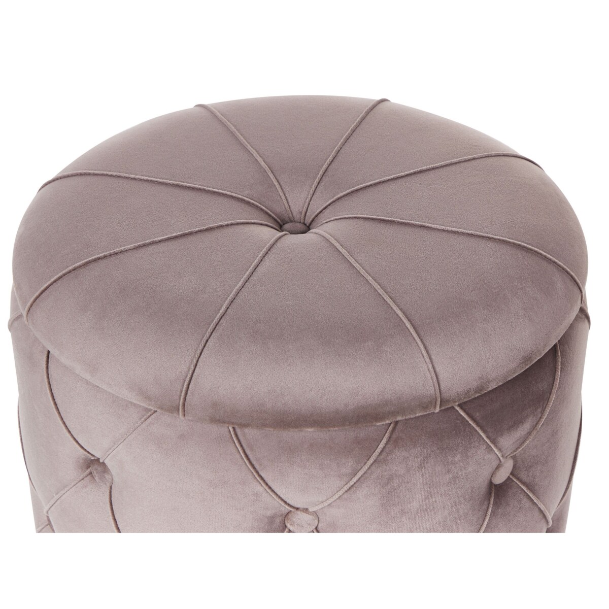 Zestaw 2 pufów ze schowkiem beżowo-szary PUEBLO