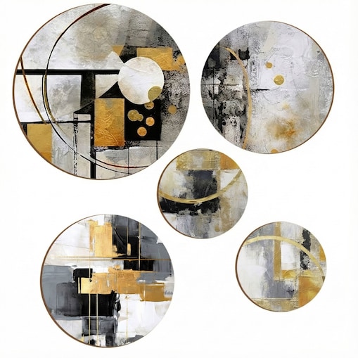 Nowoczesne Złote Obrazy na ścianę do pokoju salonu sypialni Abstrakcja