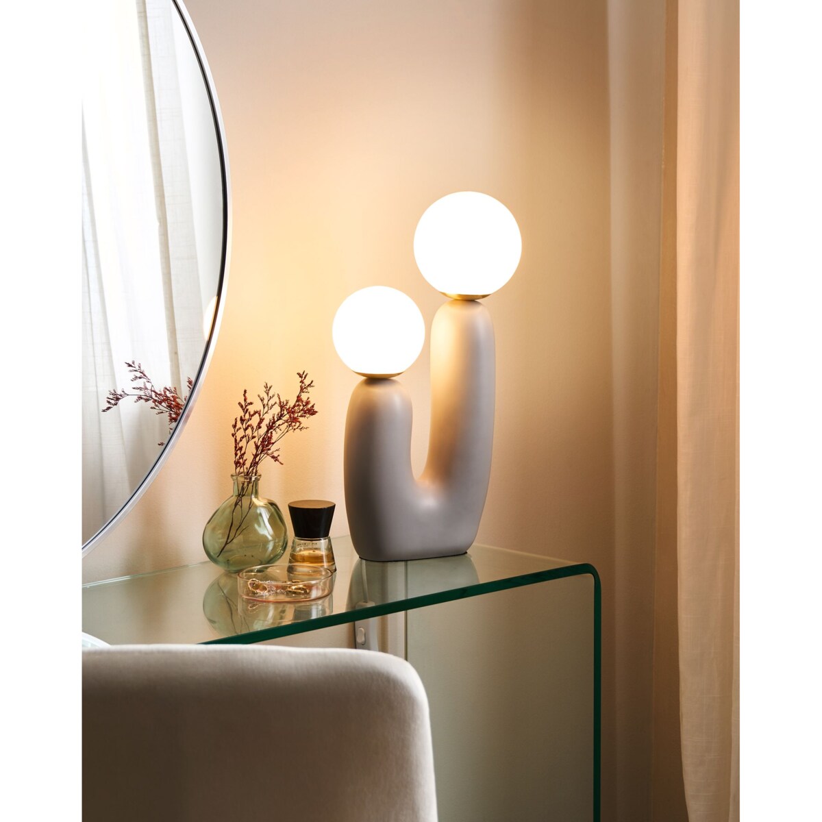 Lampa stołowa TULUN Szary