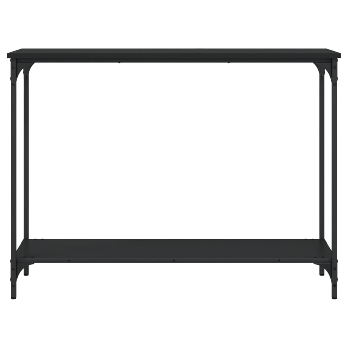 vidaXL Stolik konsolowy, czarny, 101x30,5x75 cm