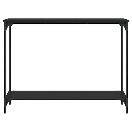 vidaXL Stolik konsolowy, czarny, 101x30,5x75 cm