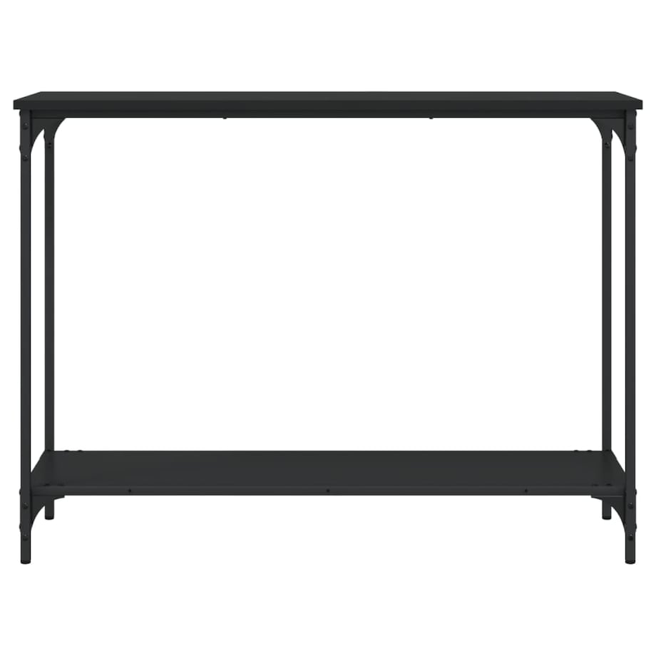 vidaXL Stolik konsolowy, czarny, 101x30,5x75 cm