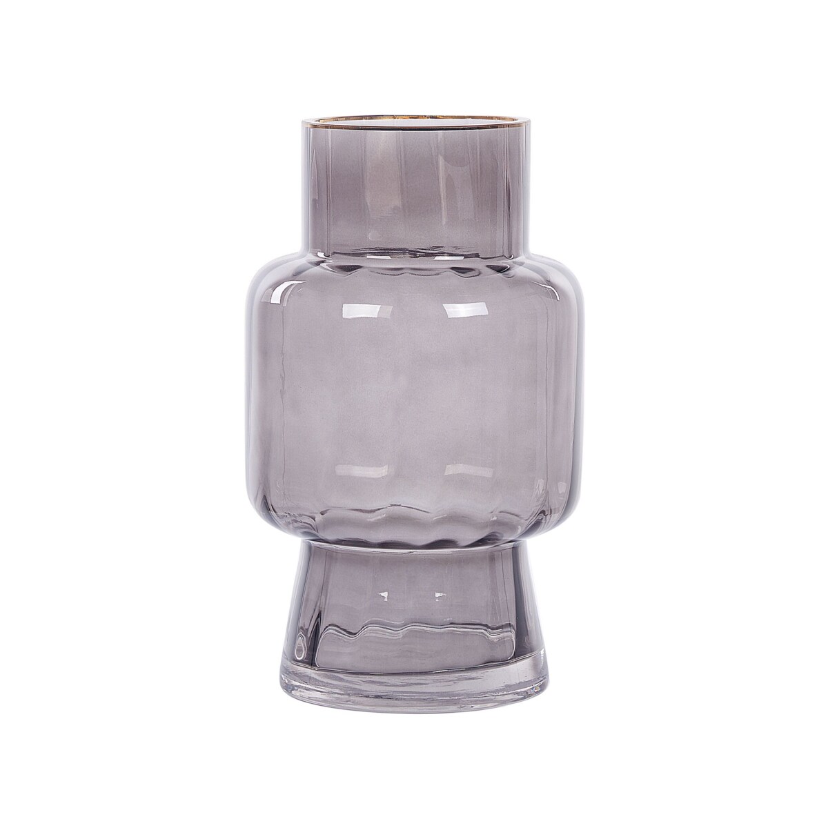 Wazon na kwiaty szklany 26 cm szary MEGALO