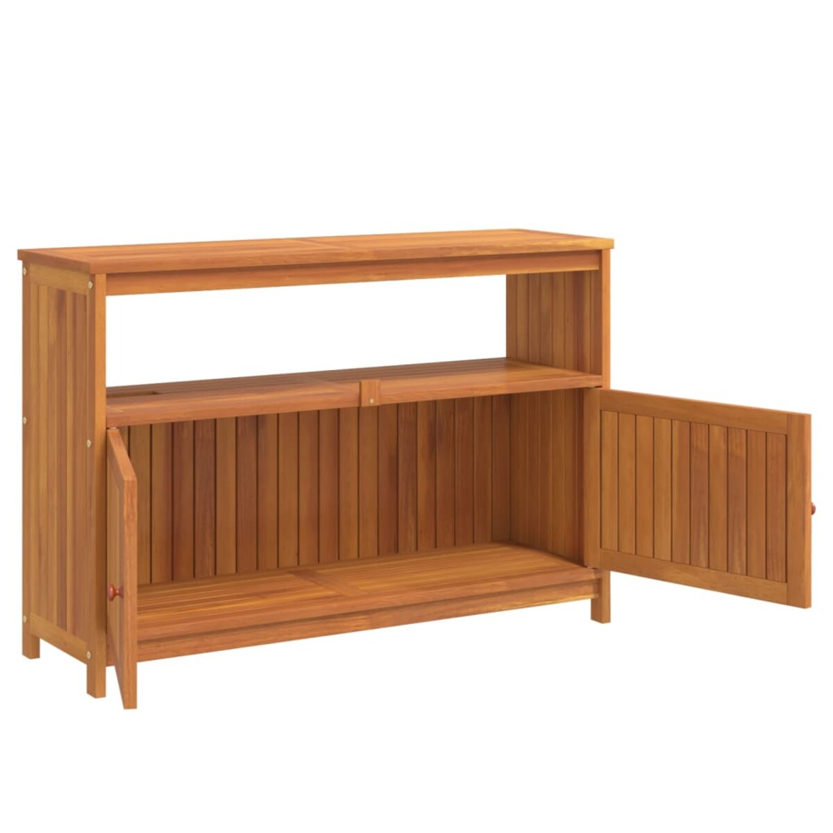 vidaXL Ogrodowy stolik konsolowy, 110x35x75 cm, lite drewno akacjowe