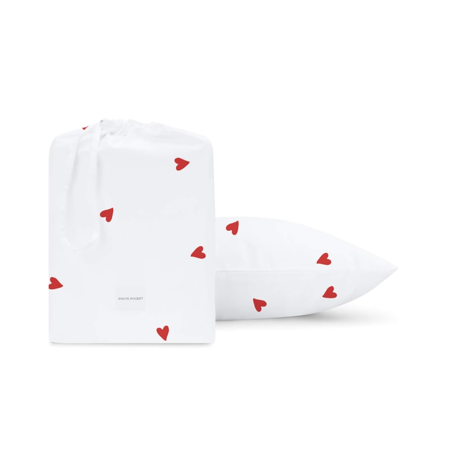 Pościel Serduszka 240 x 220 cm + 50 x 60 cm (2 szt)