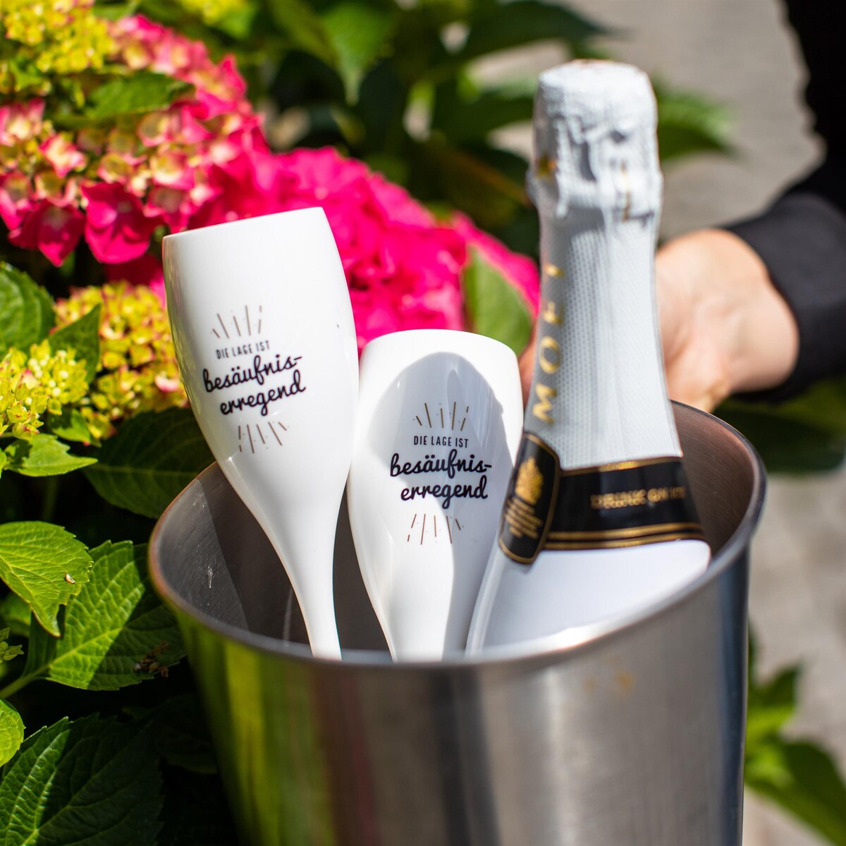 Kieliszek do szampana SUPERGLAS z nadrukiem, KOZIOL