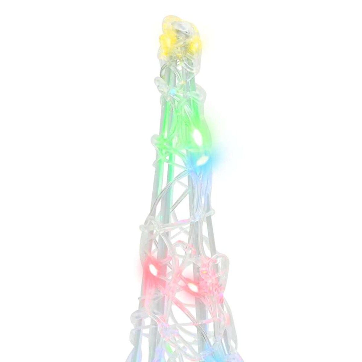 vidaXL Choinka 3 pcs Wielokolorowe 20 x 20 x 80 cm Akryl