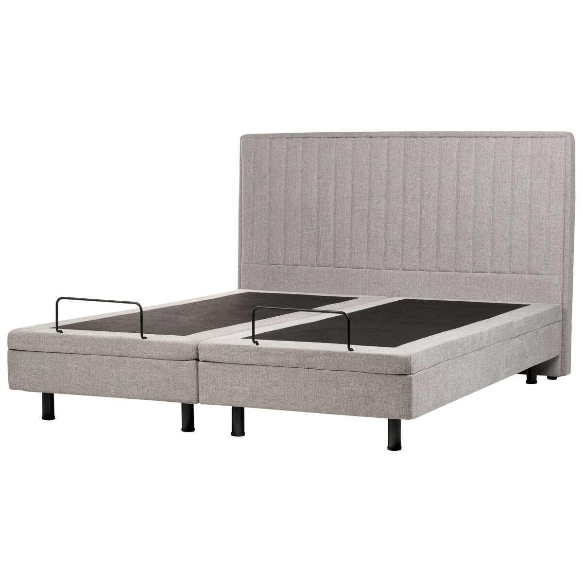 Łóżko regulowane DUKE II 180 x 200 cm Jasnoszary