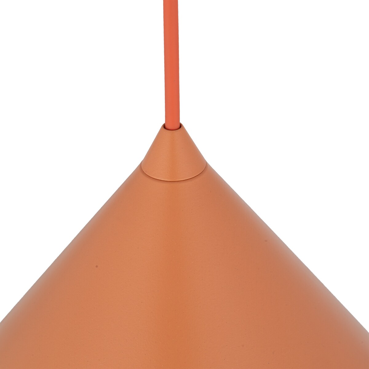 Lampa wisząca TK Lighting CONO S 11383 beżowa Sabia, metalowa, 1xE27, regulowana wysokość 155 cm
