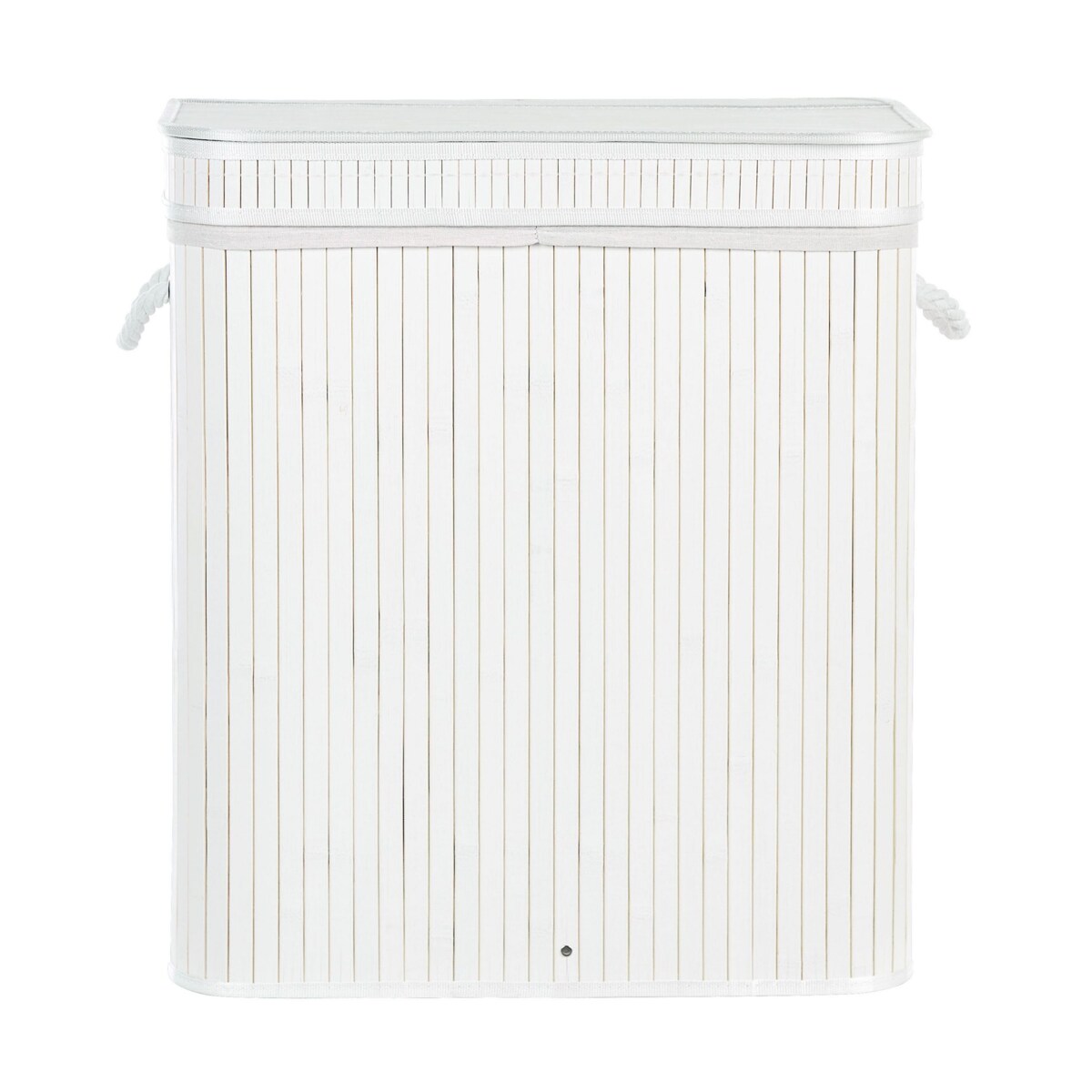 Kosz bambusowy z pokrywką biały KALTHOTA