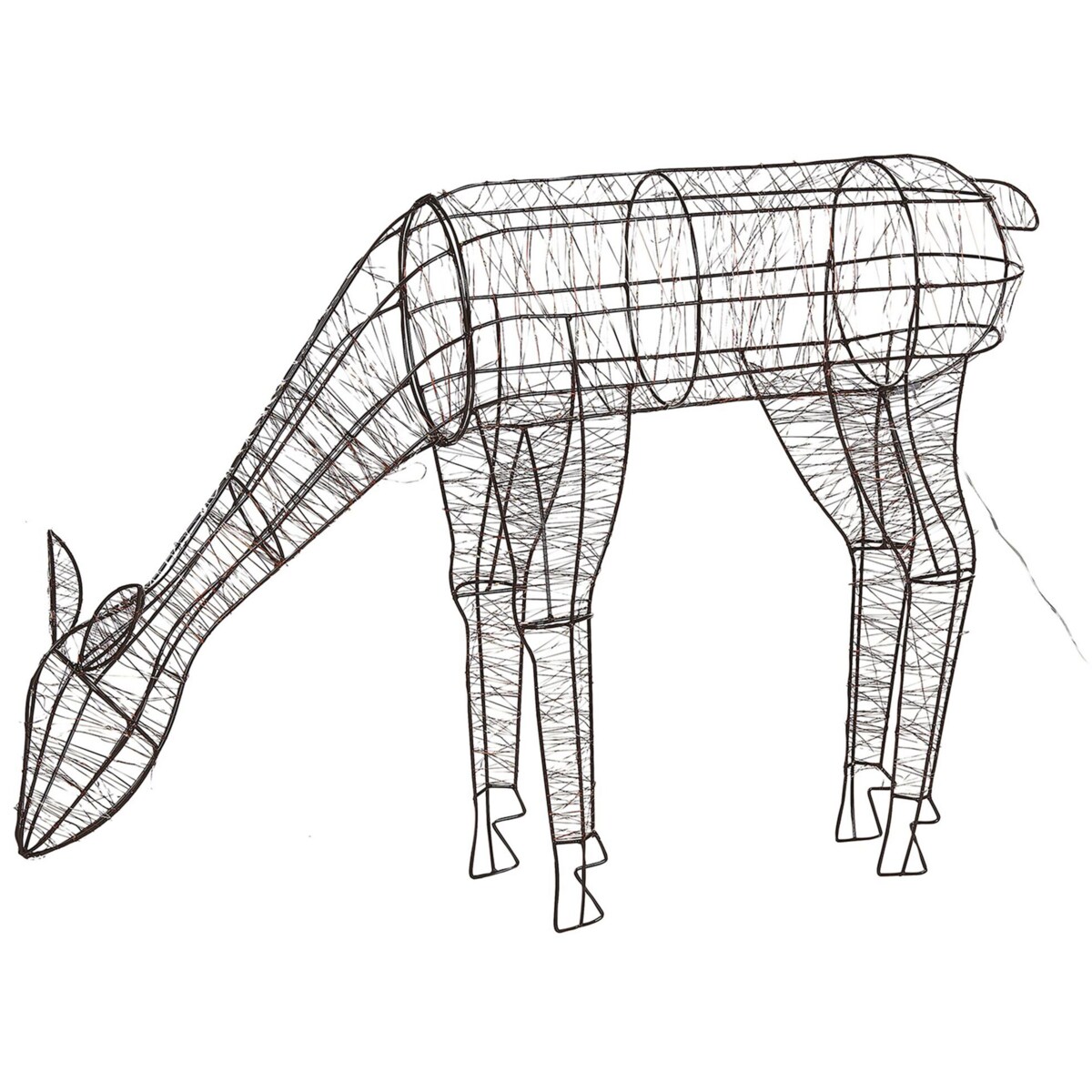 Dekoracja ogrodowa LED renifer 70 cm czarna NARUSKA