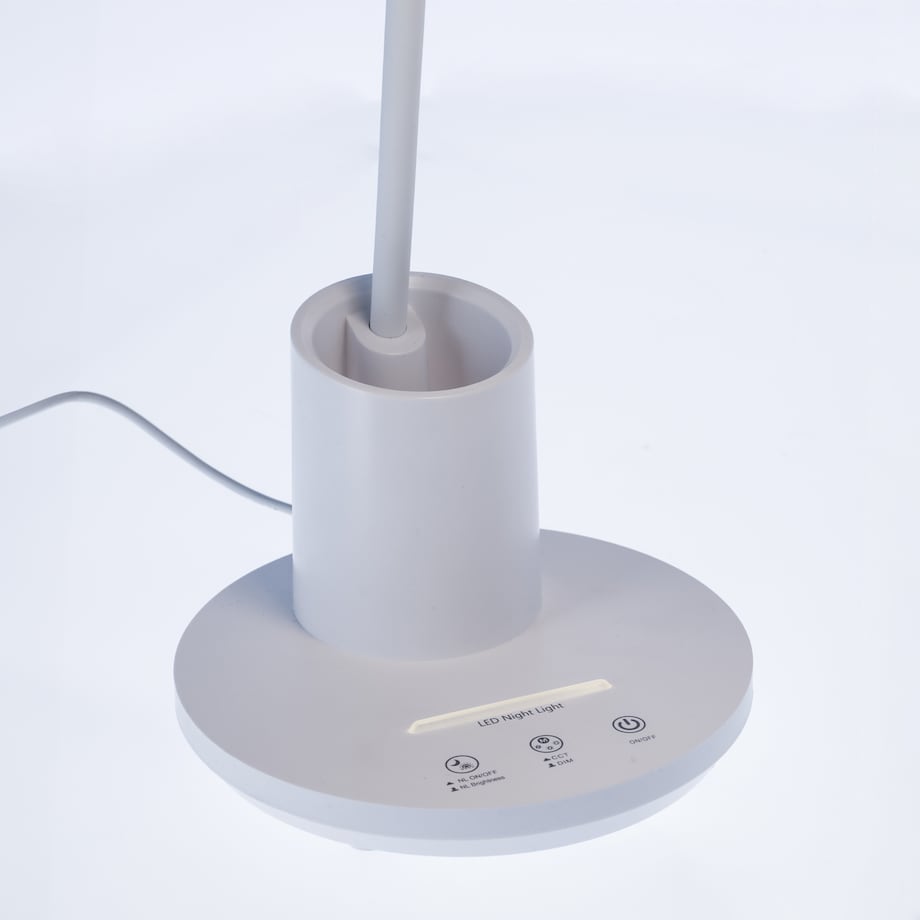 Lampka Biurkowa Led Szkolna Trzy Barwy Światła Do Pracy Z Pojemnikiem