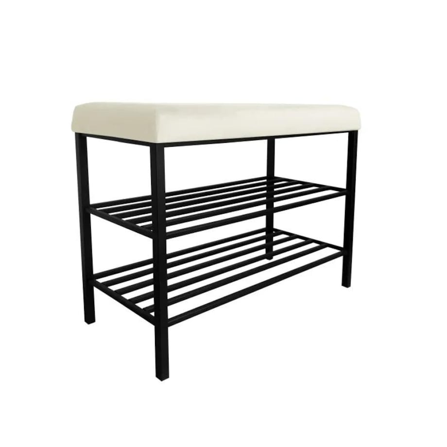 Stojak na buty z siedziskiem GAJA MG50 czarny/kremowy