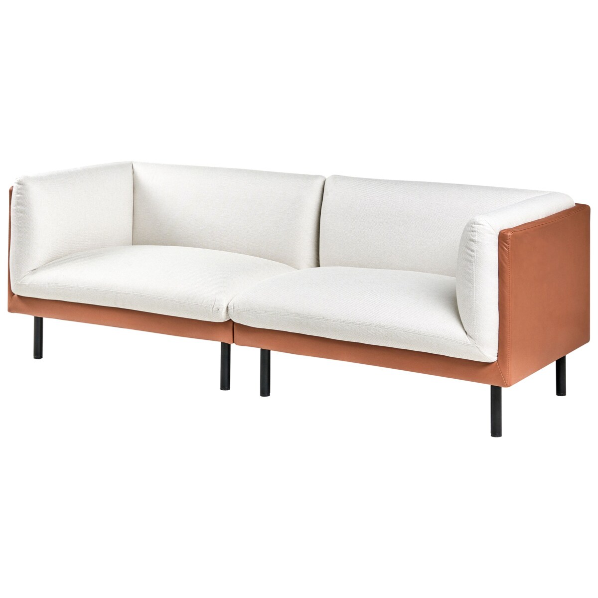 Sofa VORGOD Złamana biel dla 3 osób