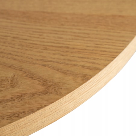 Stolik Kawowy Okrągły Mały Biały Dąb Złoty Loft Nowoczesny Ława LINCOLN