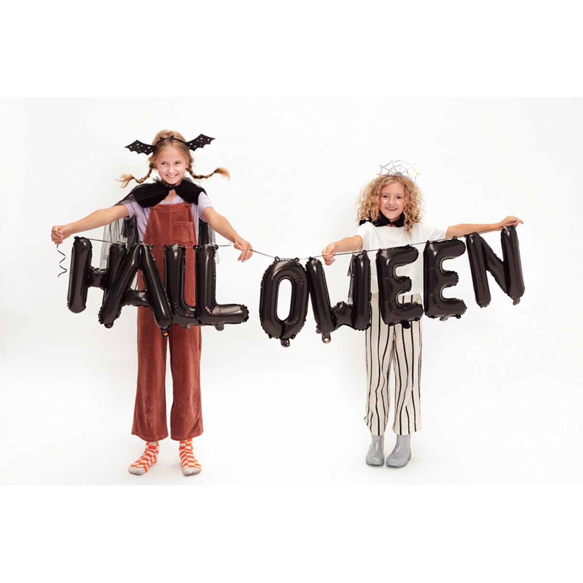 Balon foliowy Halloween, 280x46 cm, czarny