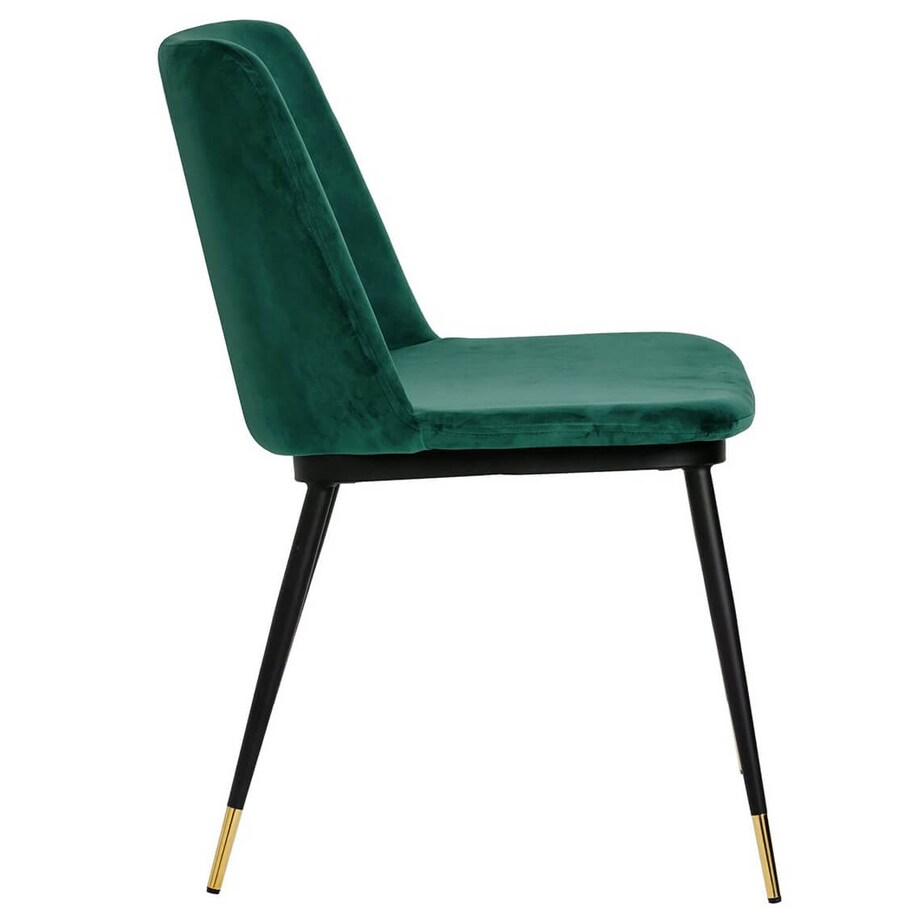 Krzesło tapicerowane Diego KH1201100122.GREEN King Home zielone czarne