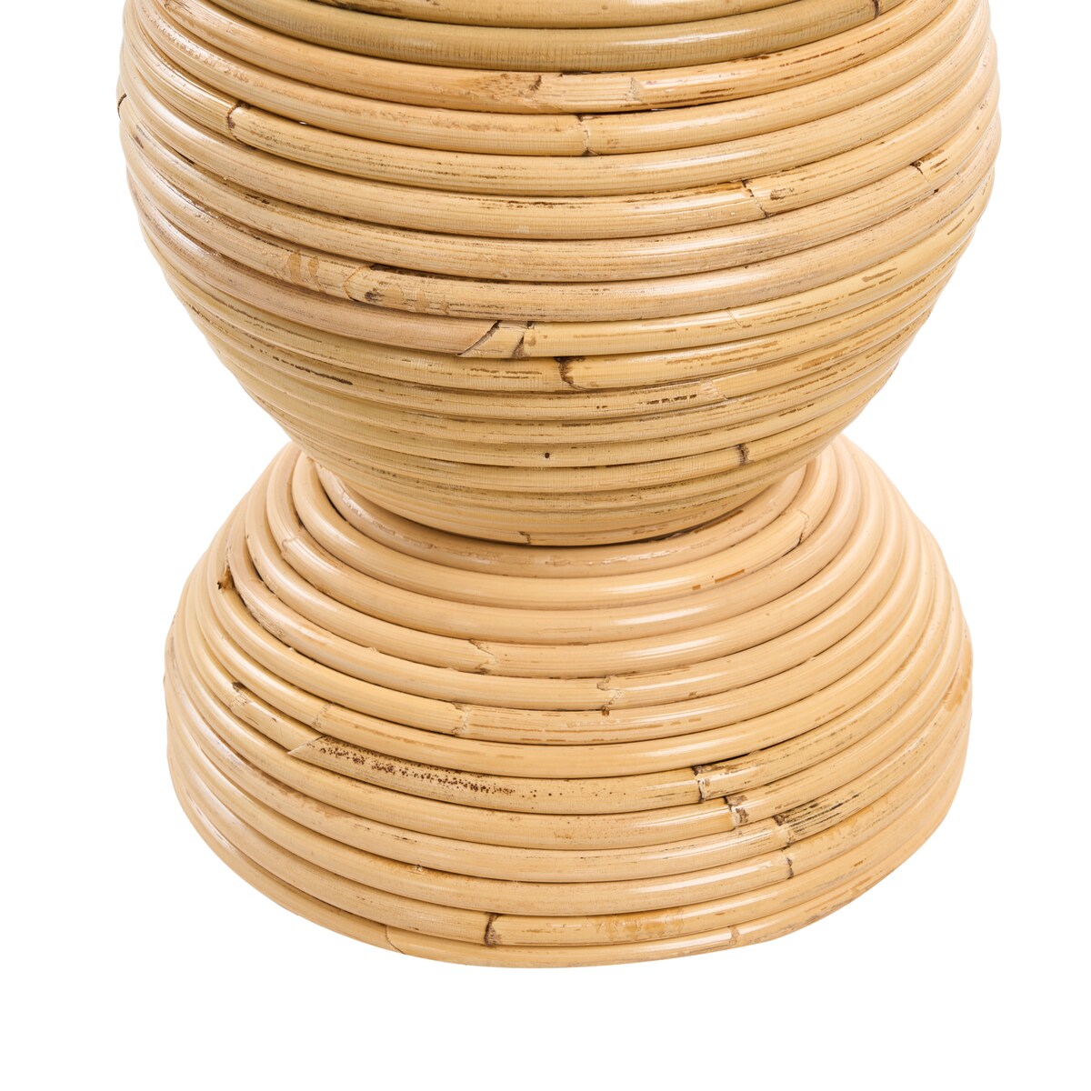 Wazon dekoracyjny GERACE Rattan 70 cm Naturalny