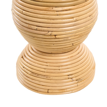 Wazon dekoracyjny GERACE Rattan 70 cm Naturalny