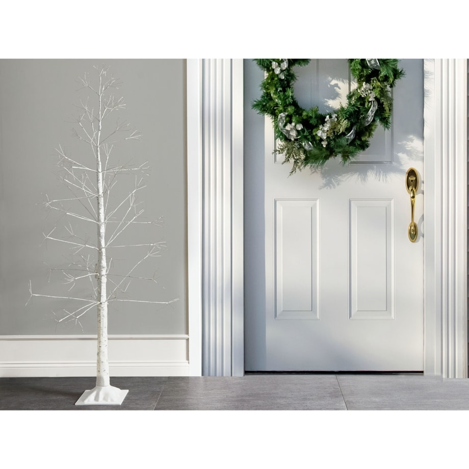 Dekoracja ogrodowa LED ALBIONI Drzewko 180 cm Biały