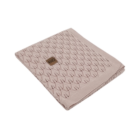 Kocyk bambusowy dla dziecka PUDROWY RÓŻ