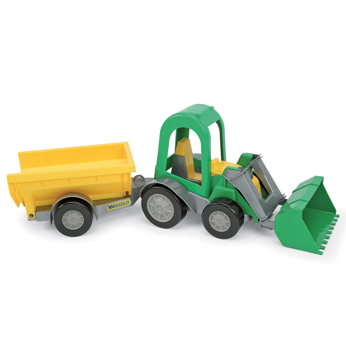 Farmer traktor ładowarka z przyczepą w kartonie