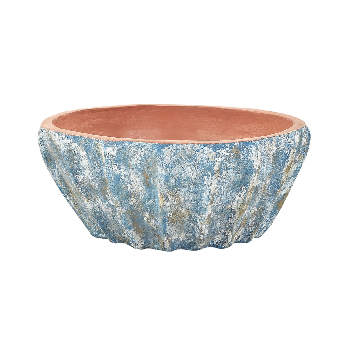 Doniczka z terakoty 51 cm niebieska OSTRYA