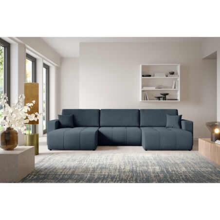 Narożnik MOLINIO U z funkcją spania Kolor: Wind 77