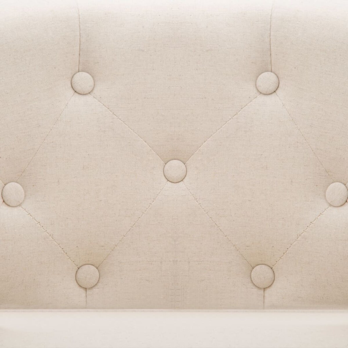 vidaXL Fotel, beżowy, tkanina