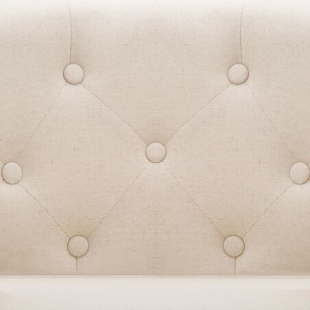 vidaXL Fotel, beżowy, tkanina