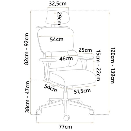 Fotel biurowy obrotowy ergonomiczny krzesło Sofotel Talin szare