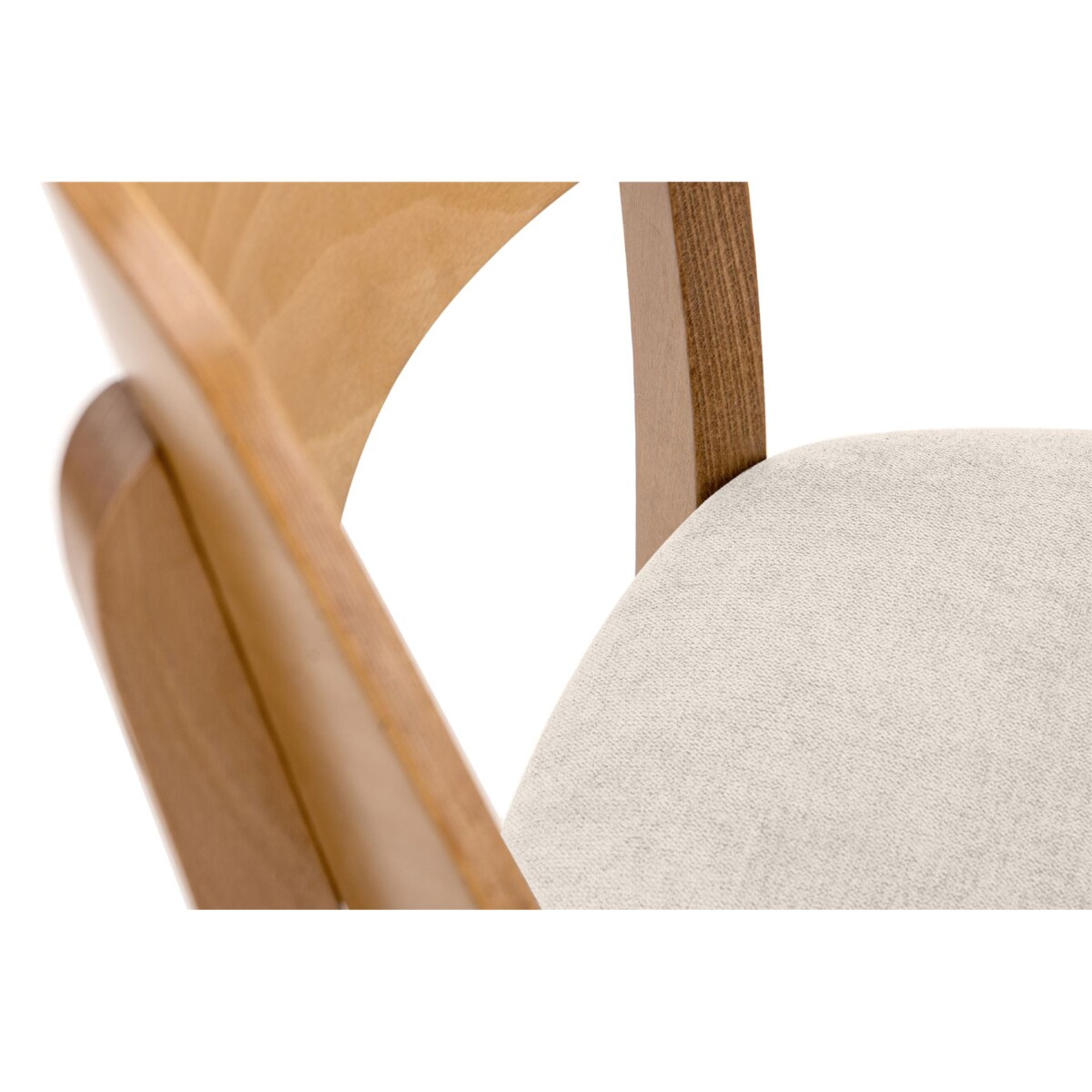 KONSIMO VINIS nowoczesne krzesła drewniane 2 sztuki w kolorze ecru