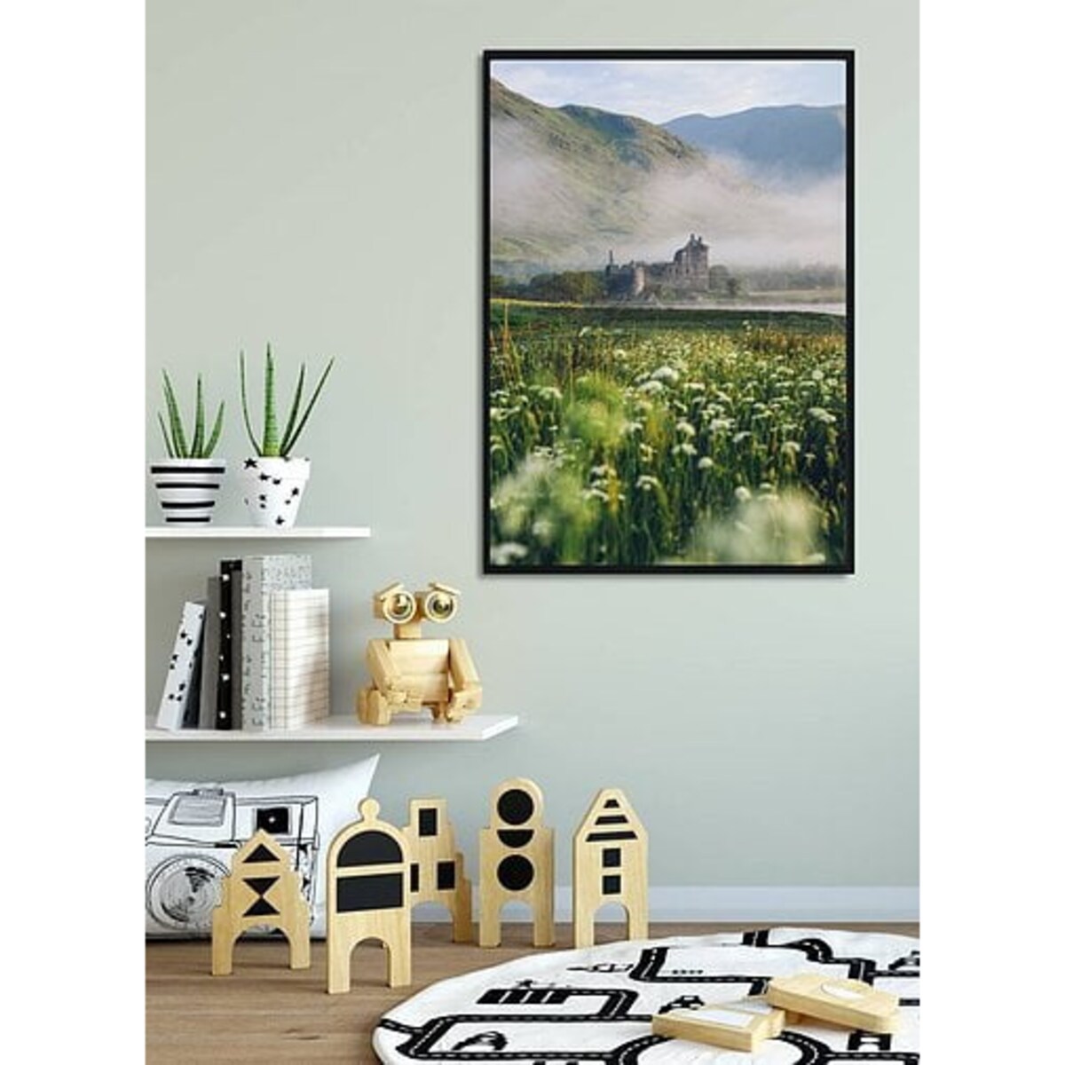 Poster Story, Plakat, Obraz - Zamek w Szkocji, wymiary 21 x 30 cm