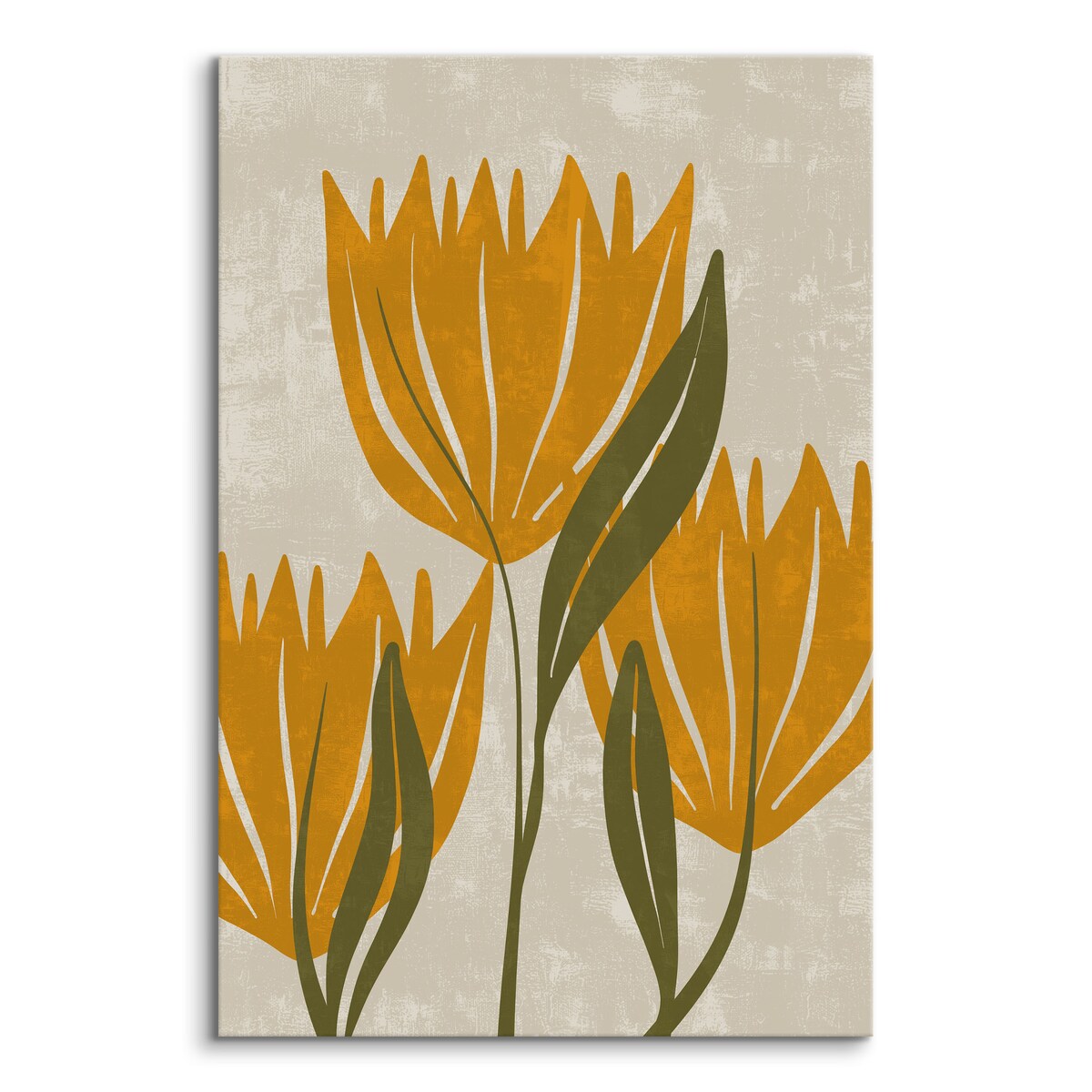 Obraz Pomarańczowe Tulipany W Stylu Boho 30x40cm