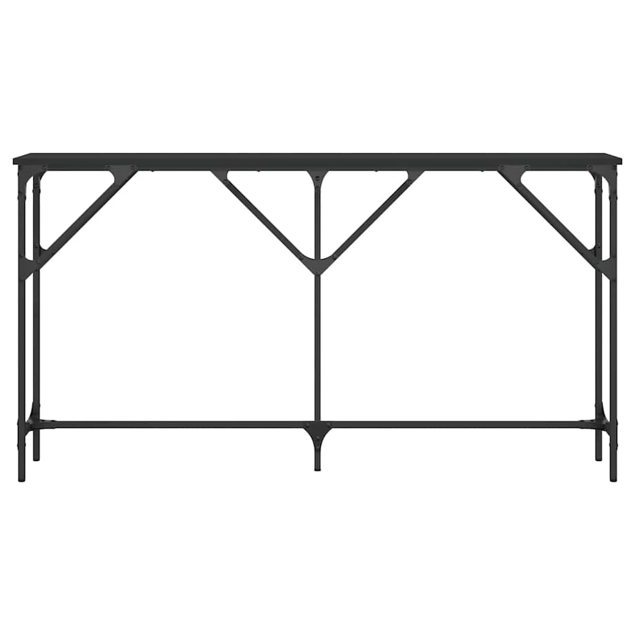 vidaXL Stolik konsolowy, czarny, 140x23x75 cm, materiał drewnopochodny