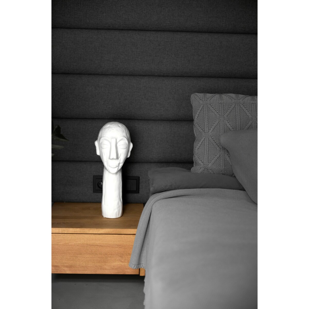 Poszewka brytyjska podłużna szara, 40 x 60 cm, La Manta