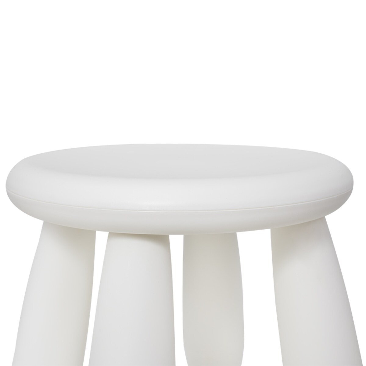 Krzesełko dla dzieci plastikowe stołek dziecięcy biały