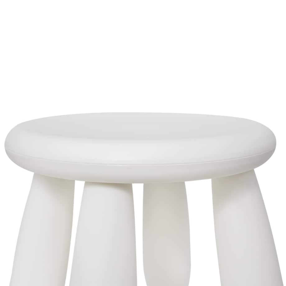 Krzesełko dla dzieci plastikowe stołek dziecięcy biały