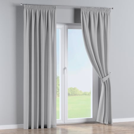 Zasłona na taśmie marszczącej 1 szt. 130x260 srebrny