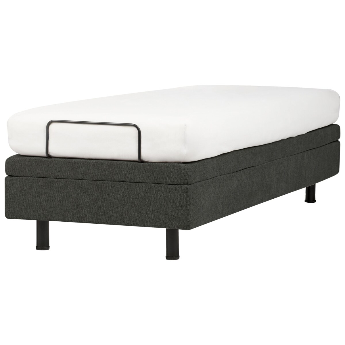 Łóżko regulowane bez zagłówka DUKE II 80 x 200 cm Ciemnoszary