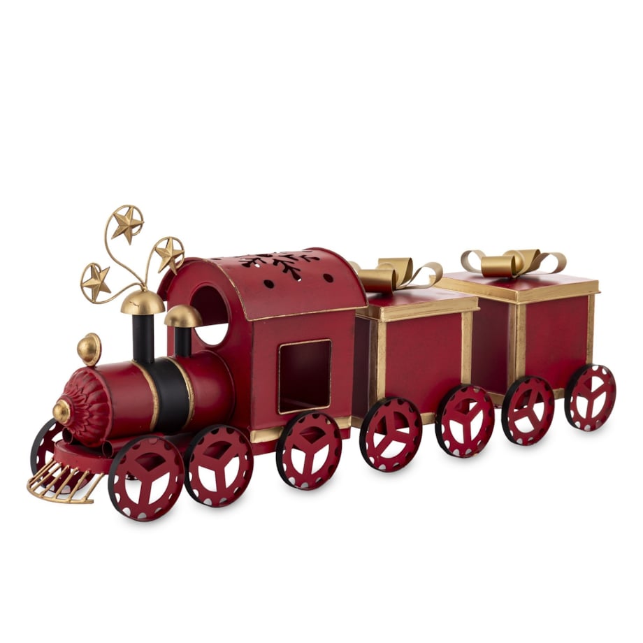 Dekoracja - metalowy pociąg 31x17x76 cm BASEL