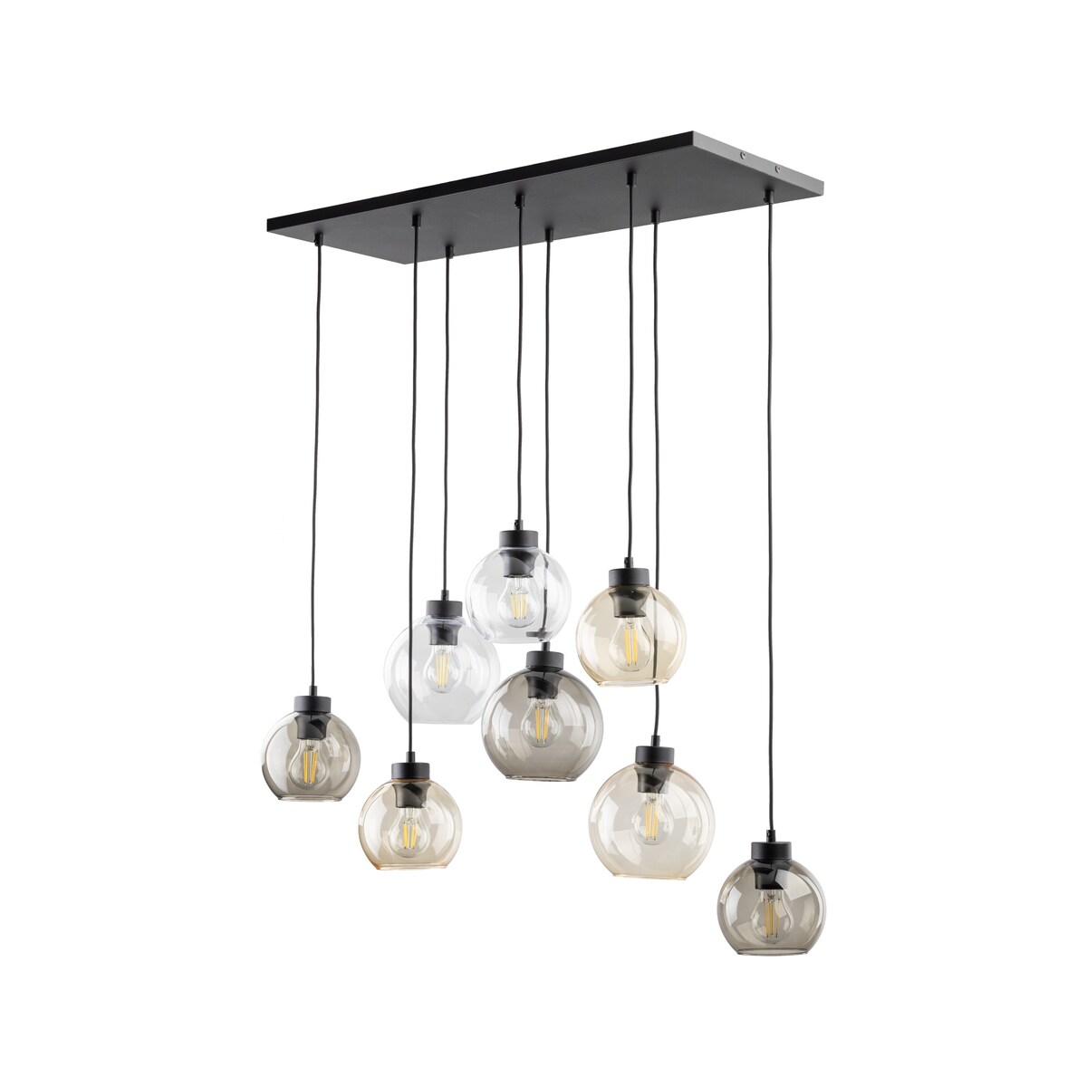 Molekułowa lampa wisząca Cubus 2834 TK Lighting loft wielopunktowa szklana