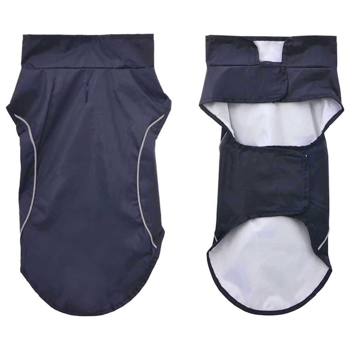 vidaXL Płaszcz przeciwdeszczowy dla psa z odblaskowymi paskami