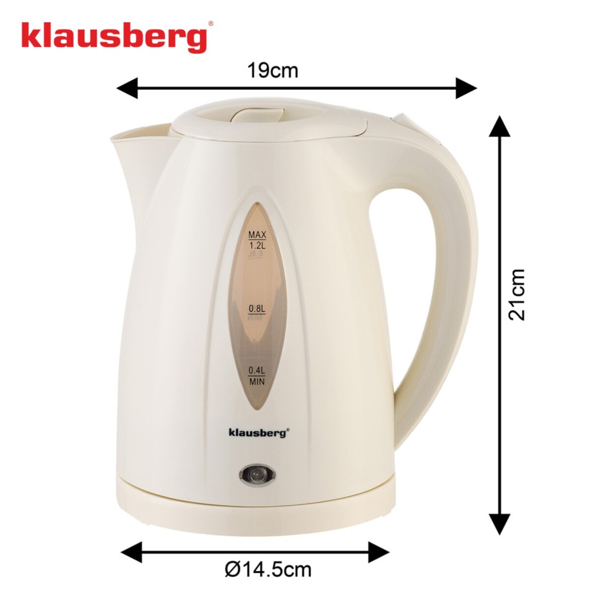 Klausberg czajnik elektryczny 1,2l 66079