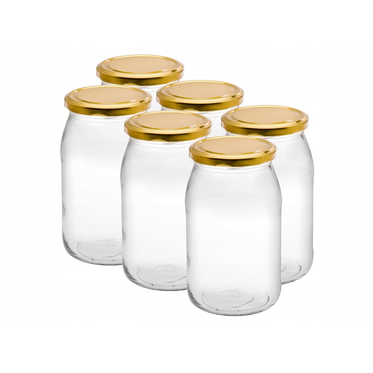 6x SŁOIK SZKLANY z nakrętką 900 ml na weki przetwory ogórki grzyby kompot