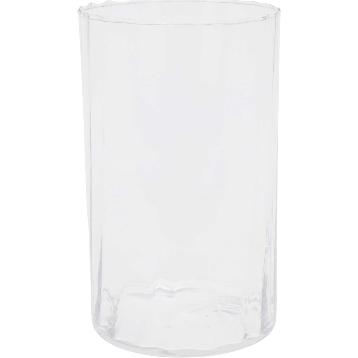 Cylindryczny wazon szklany, Ø 13 x 22 cm